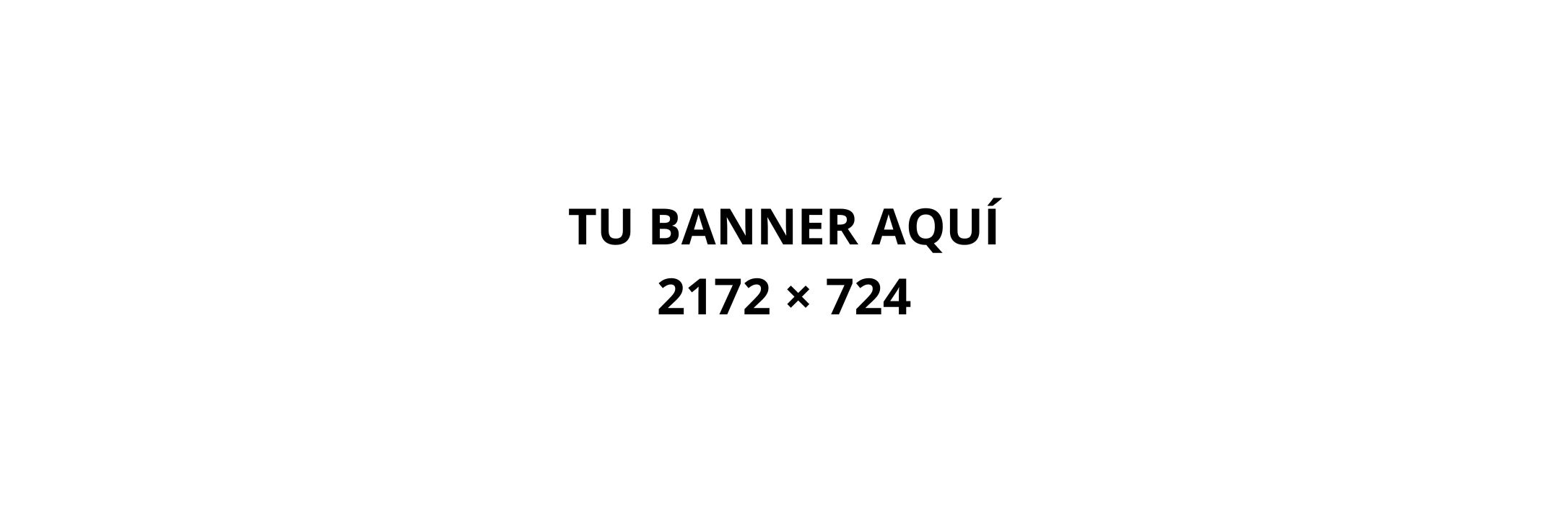 Tu banner aquí — imagen de ejemplo del tema